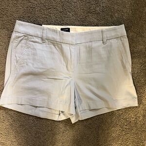 J. Crew Light Blue Bermuda Shorts Tailored Cotton Blend